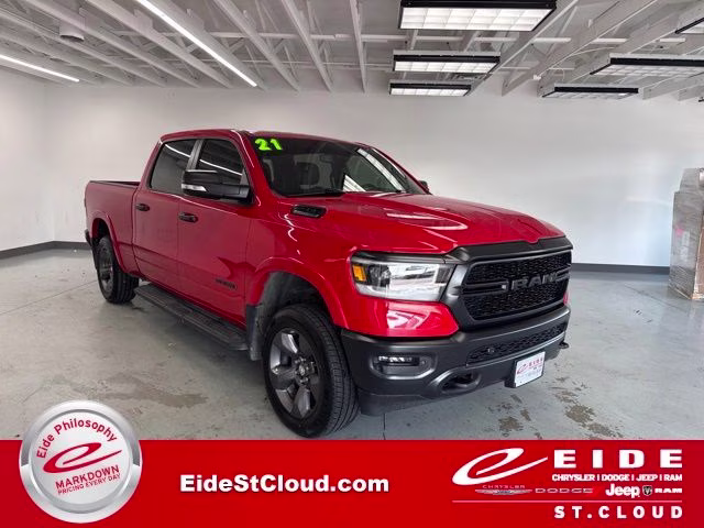 2021 Flame Red Clearcoat Ram 1500 Big Horn 4X4 Truck