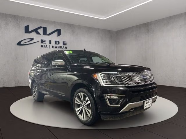2021 Black Ford Expedition Max Platinum 4X4 SUV