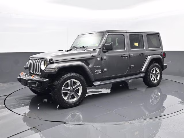 2019 Granite Crystal Metallic Clearcoat Jeep Wrangler Unlimited Sahara 4X4 SUV