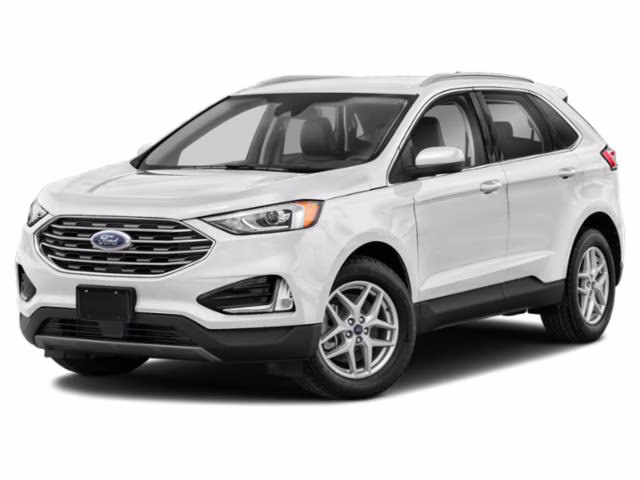 2021 White Metallic Ford Edge SEL AWD SUV