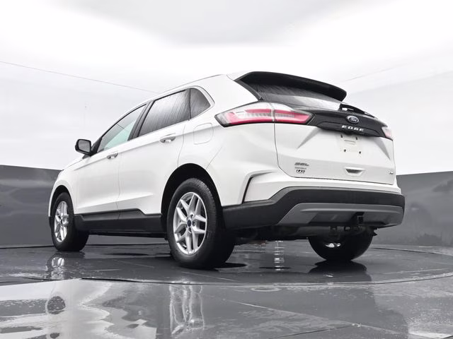 2021 White Metallic Ford Edge SEL AWD SUV