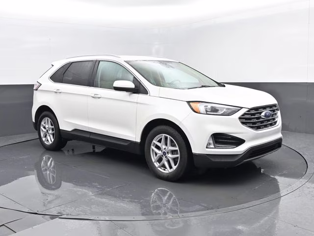 2021 White Metallic Ford Edge SEL AWD SUV