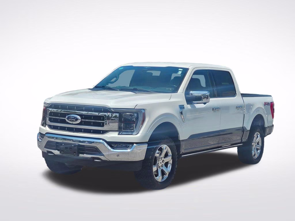 2023 Star White Metallic Tri-Coat Ford F-150 Lariat 4X4 Truck