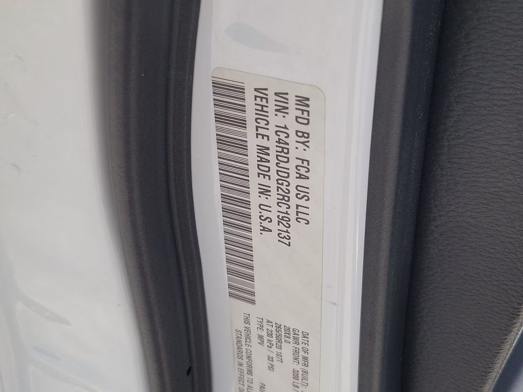 2024 White Knuckle Clearcoat Dodge Durango GT Plus AWD SUV