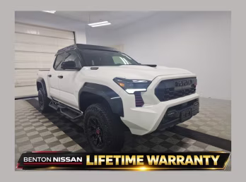 2024 White Toyota Tacoma Hybrid TRD Pro 4X4 Truck