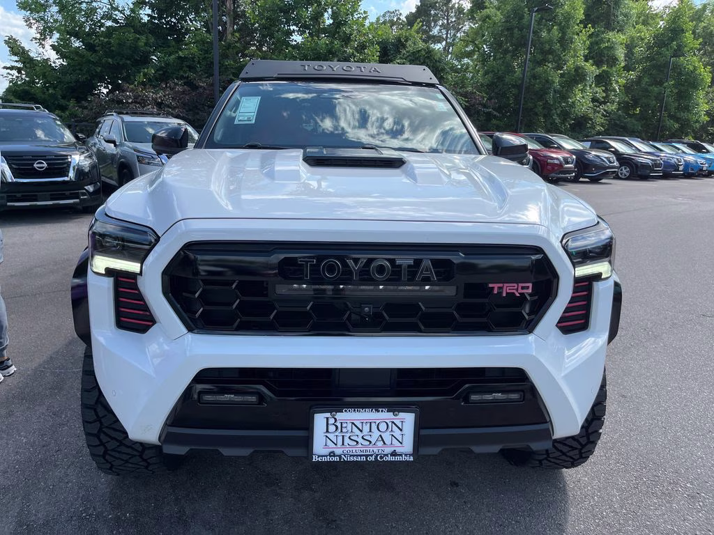 2024 White Toyota Tacoma Hybrid TRD Pro 4X4 Truck