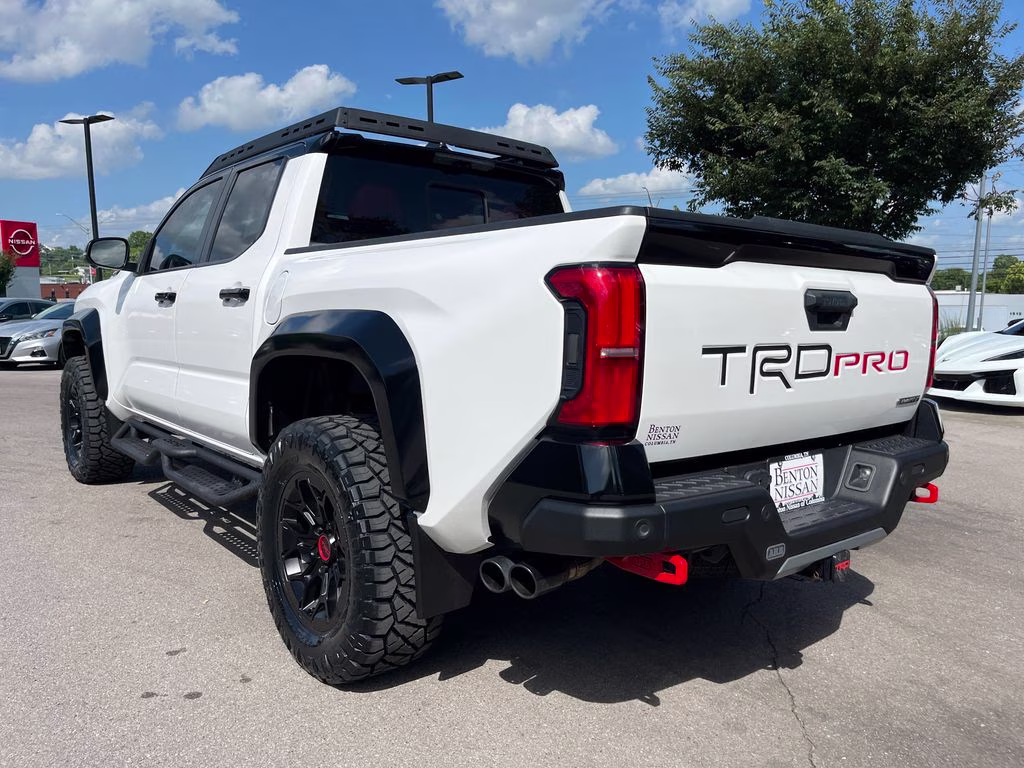 2024 White Toyota Tacoma Hybrid TRD Pro 4X4 Truck