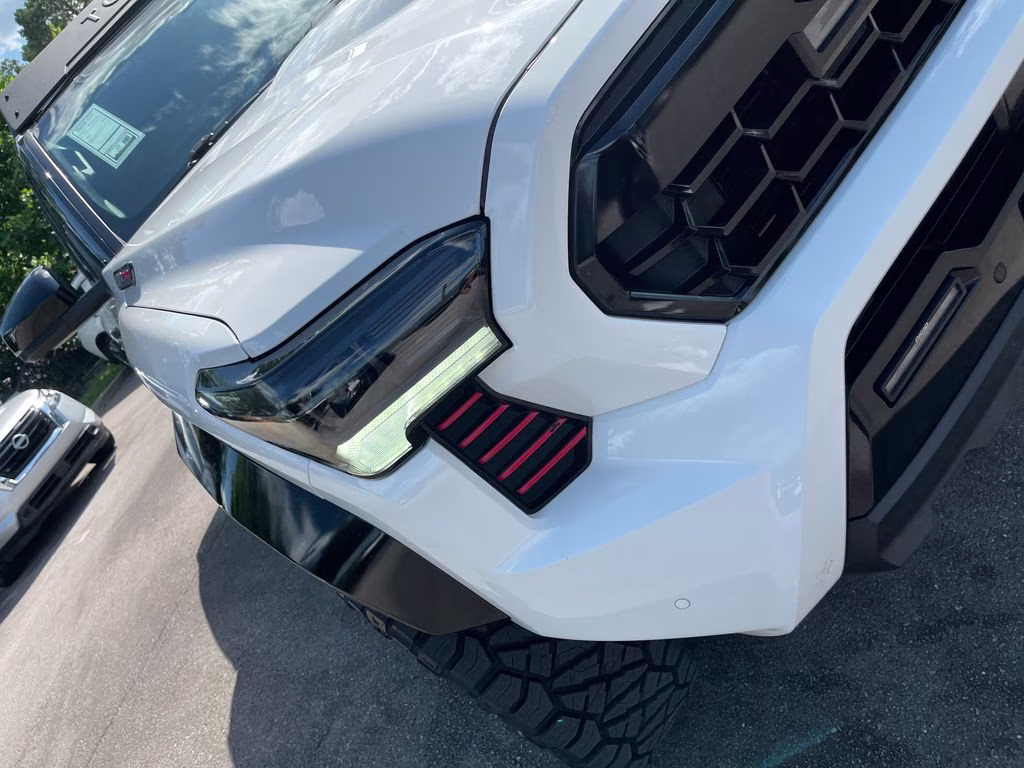 2024 White Toyota Tacoma Hybrid TRD Pro 4X4 Truck