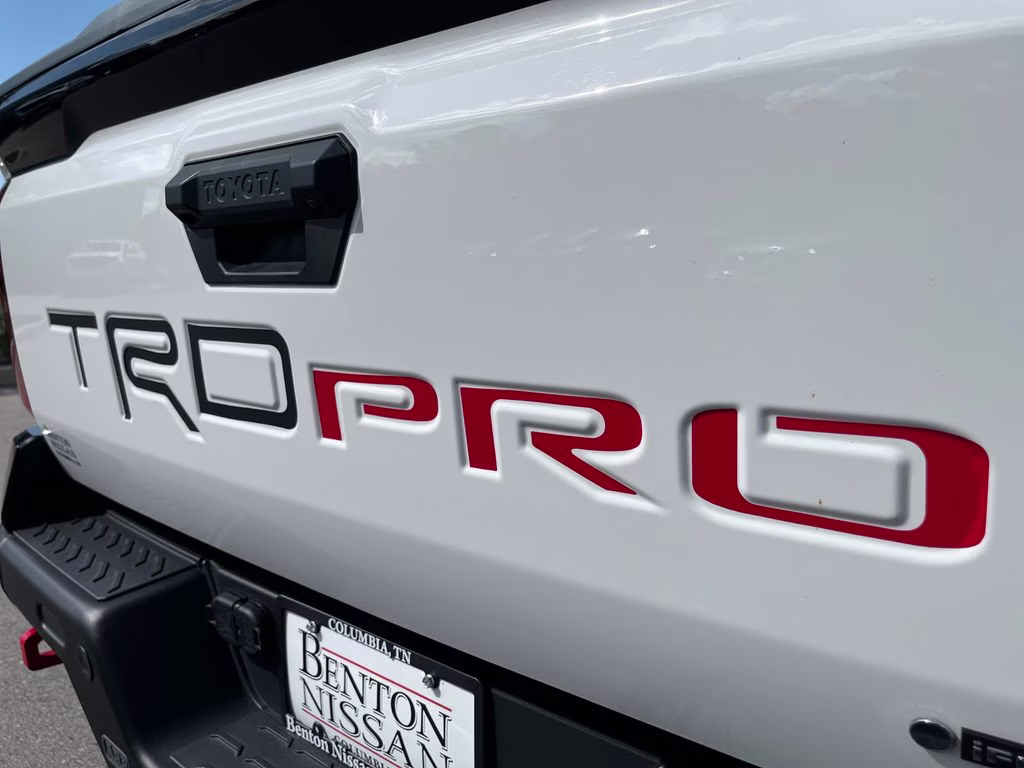 2024 White Toyota Tacoma Hybrid TRD Pro 4X4 Truck