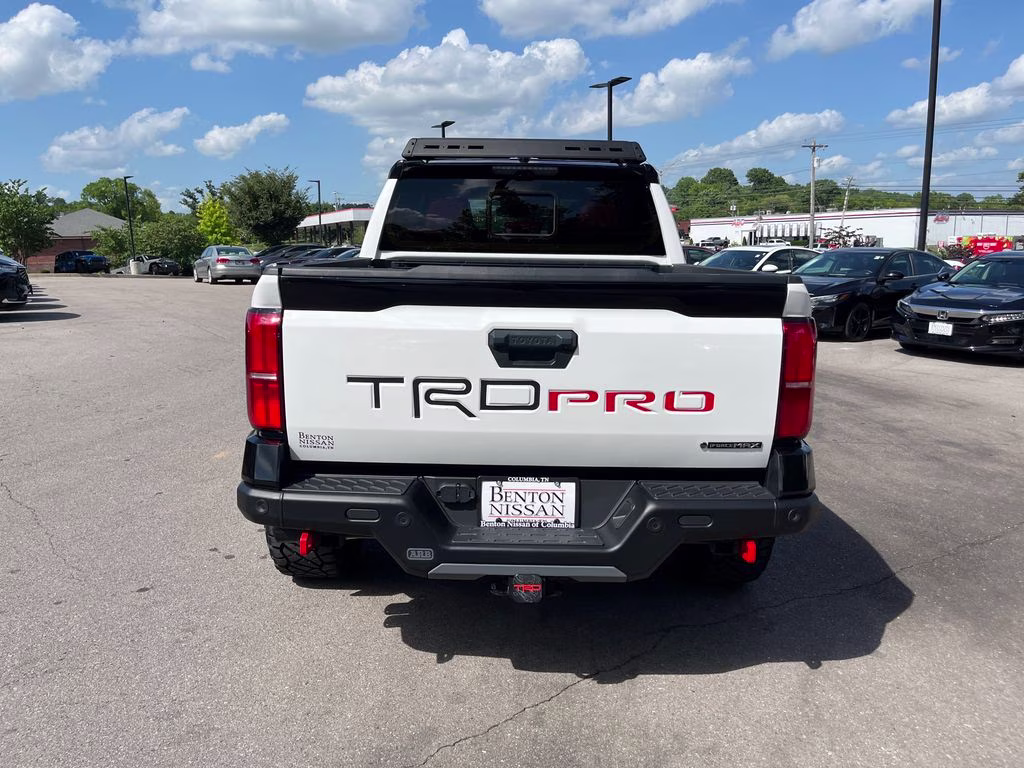 2024 White Toyota Tacoma Hybrid TRD Pro 4X4 Truck