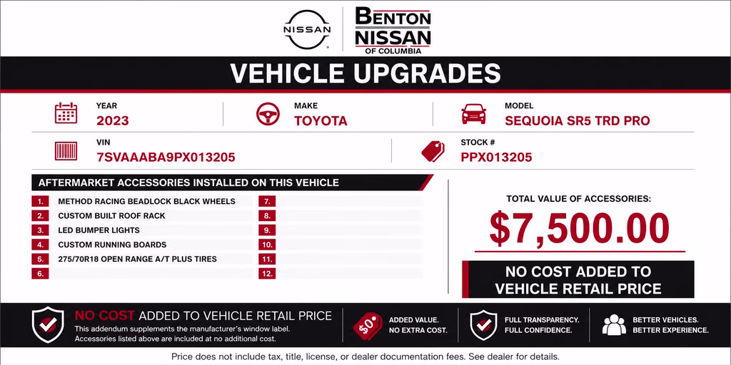 2023 Red Toyota Sequoia SR5 4X4 SUV
