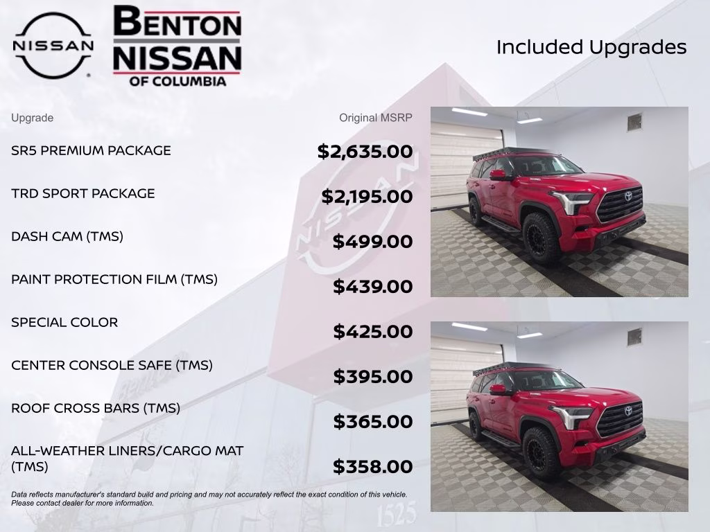 2023 Red Toyota Sequoia SR5 4X4 SUV