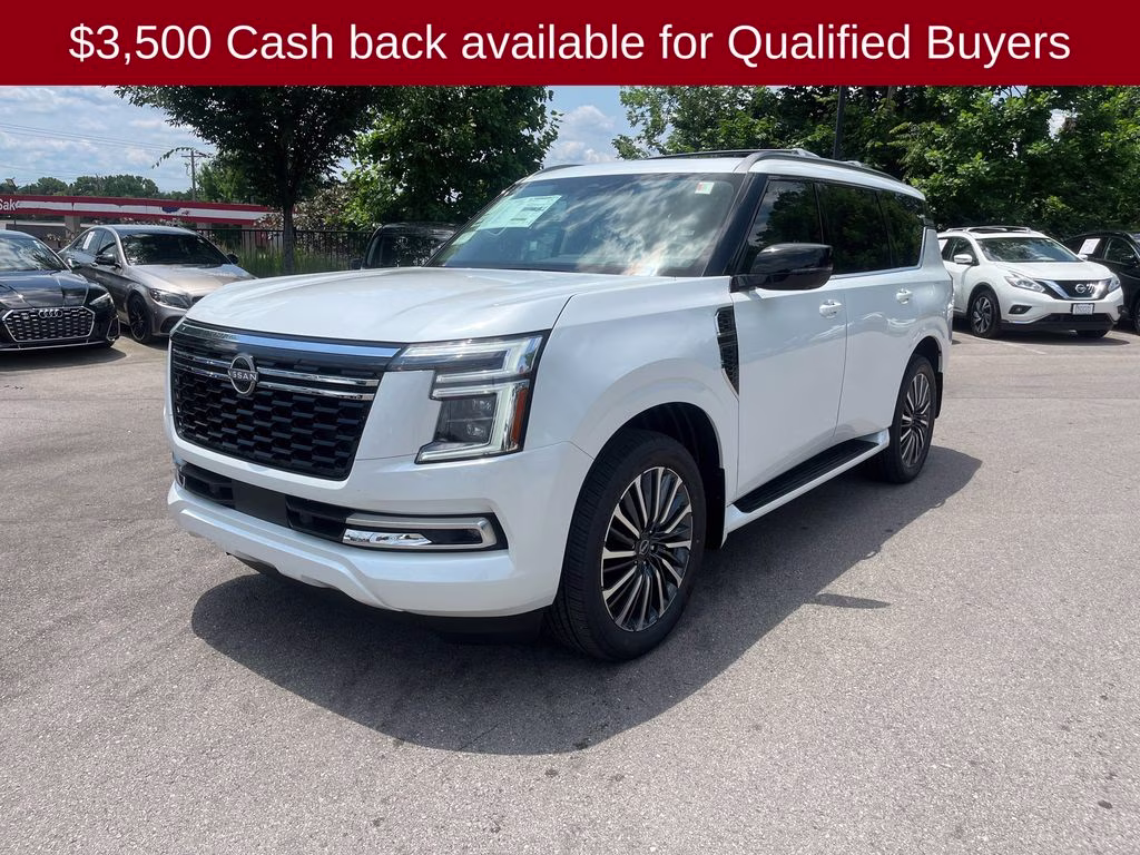2026 Everest White Pearl Tricoat Nissan Armada Platinum Reserve 4X4 SUV