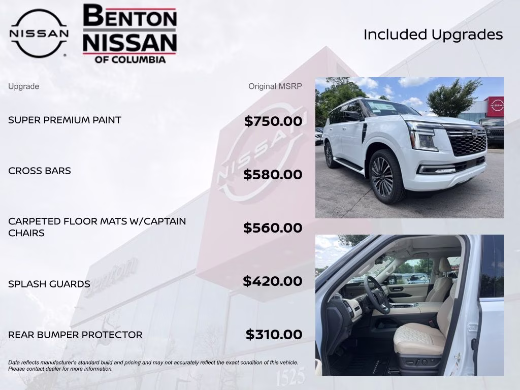 2026 Everest White Pearl Tricoat Nissan Armada Platinum Reserve 4X4 SUV