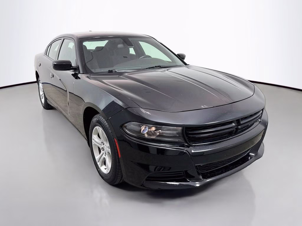 2023 Pitch Black Clearcoat Dodge Charger SXT RWD Sedan