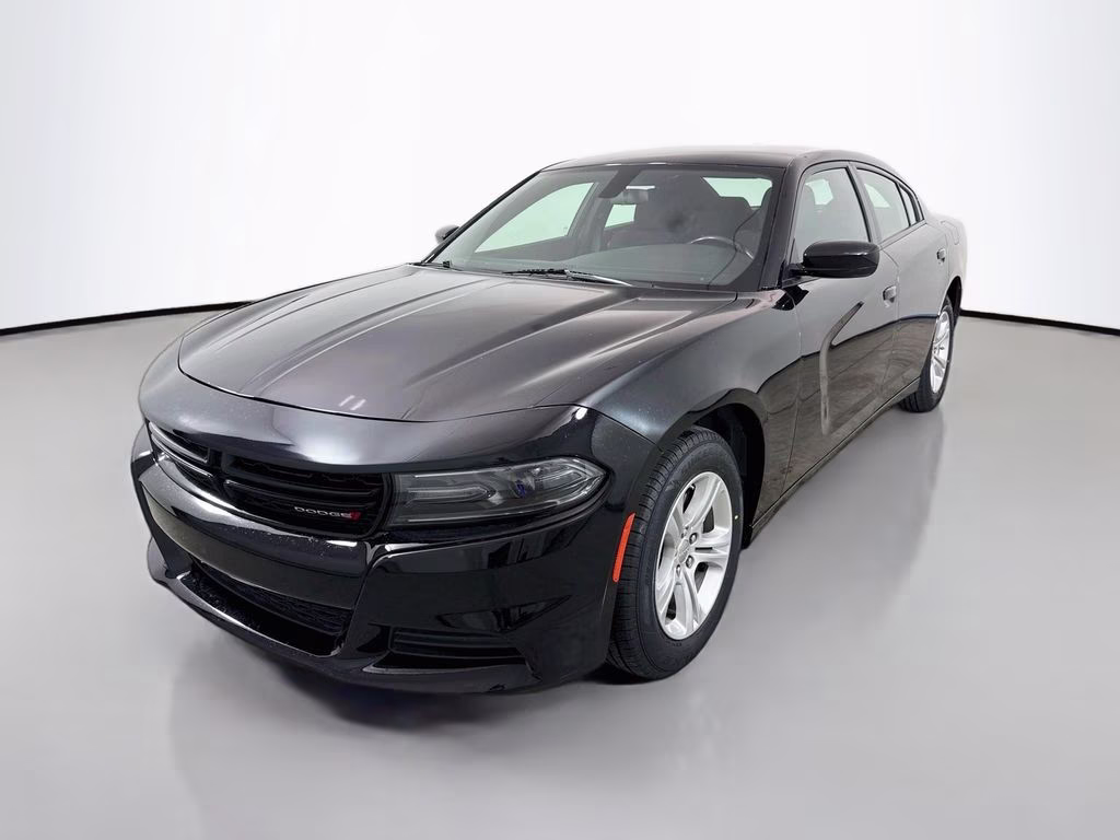 2023 Pitch Black Clearcoat Dodge Charger SXT RWD Sedan