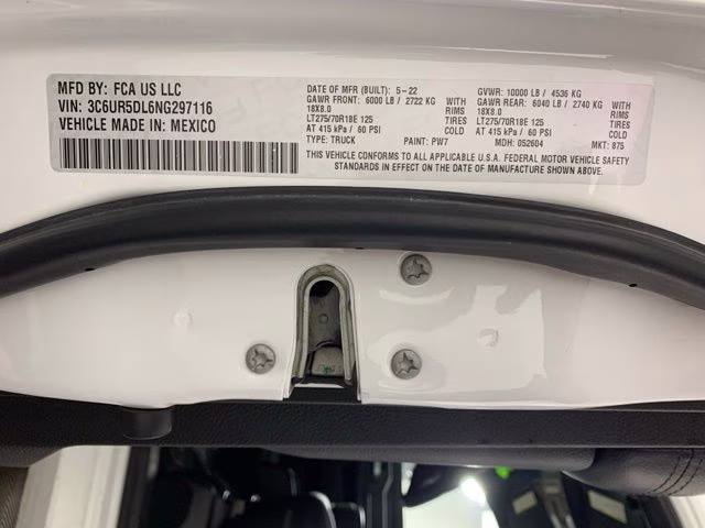 2022 Bright White Clearcoat Ram 2500 Big Horn 4X4 Truck