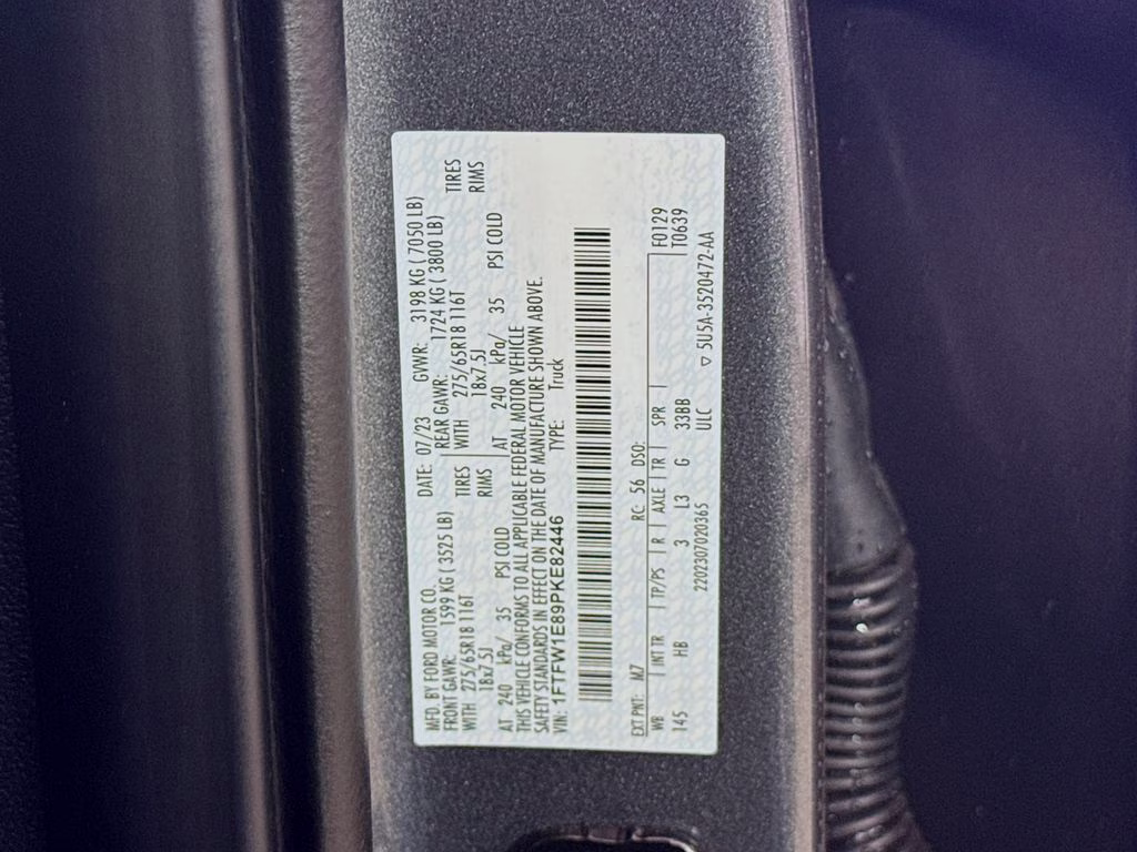 2023 Gray Metallic Ford F-150 Lariat 4X4 Truck