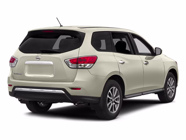 2014 Moonlight White Nissan Pathfinder Platinum FWD SUV
