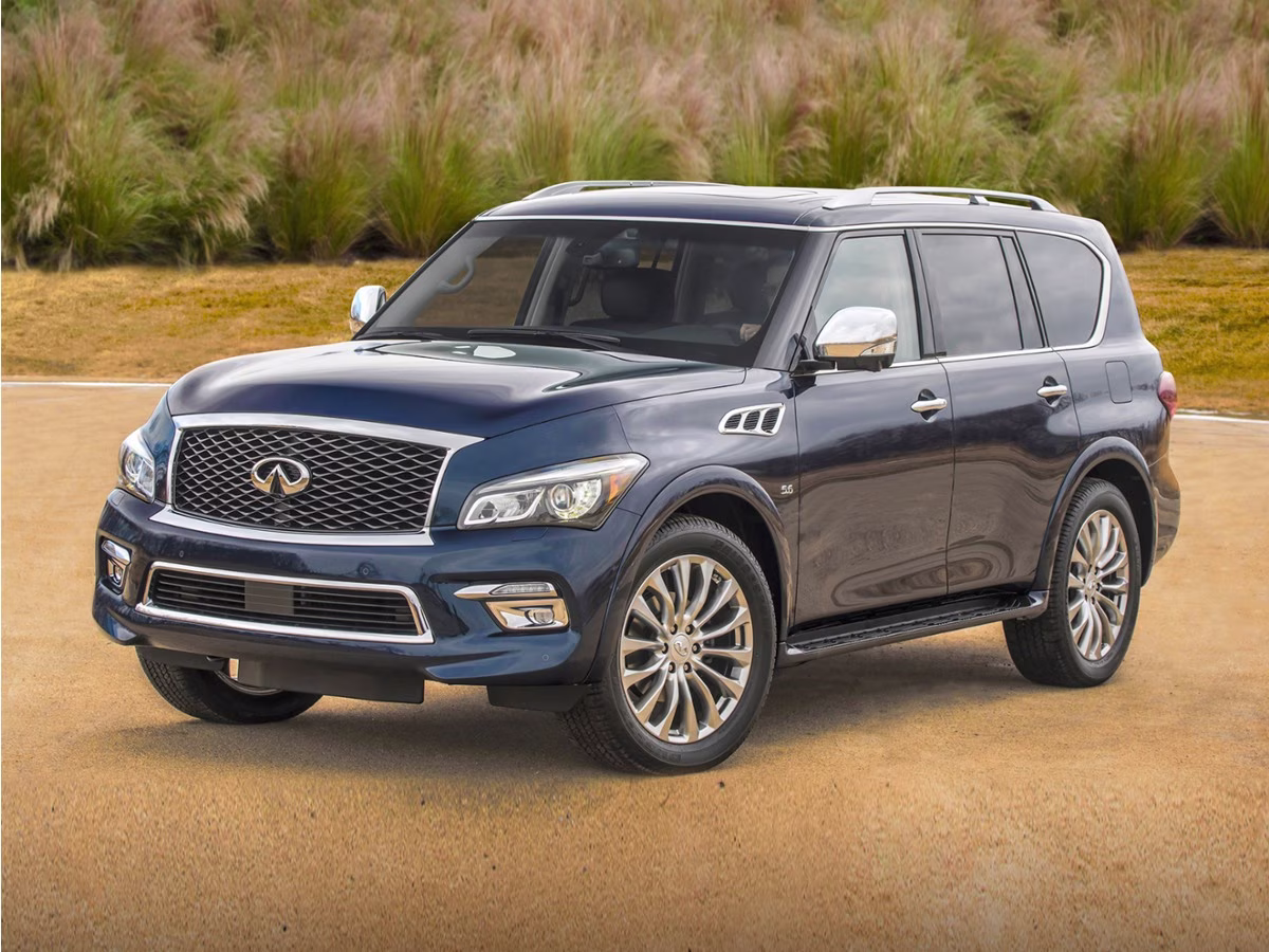 2015 Black Obsidian INFINITI QX80 Base RWD SUV