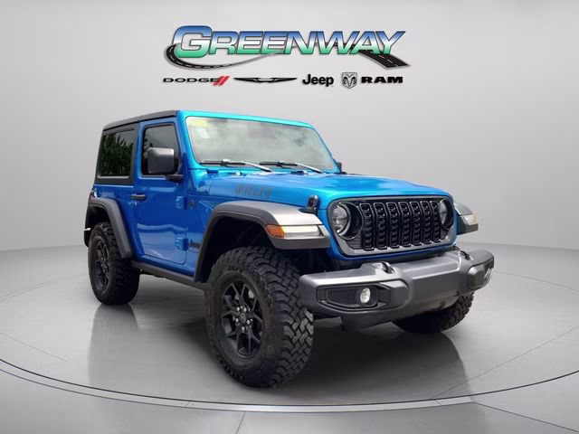 2026 Hydro Blue Pearlcoat Jeep Wrangler Willys 4X4 Convertible
