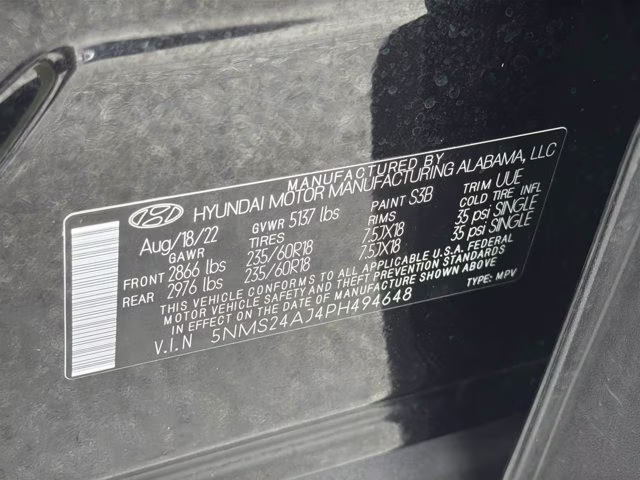 2023 Twilight Black Hyundai Santa Fe SEL FWD SUV