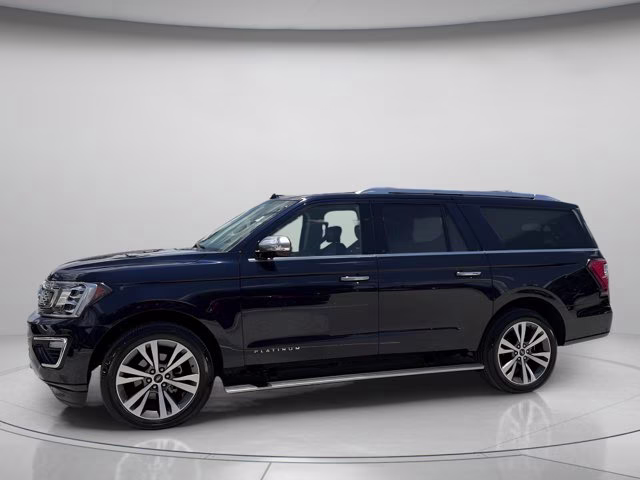 2021 Blue Metallic Ford Expedition Max Platinum 4X4 SUV