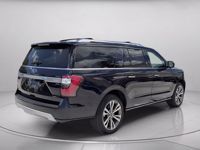 2021 Blue Metallic Ford Expedition Max Platinum 4X4 SUV