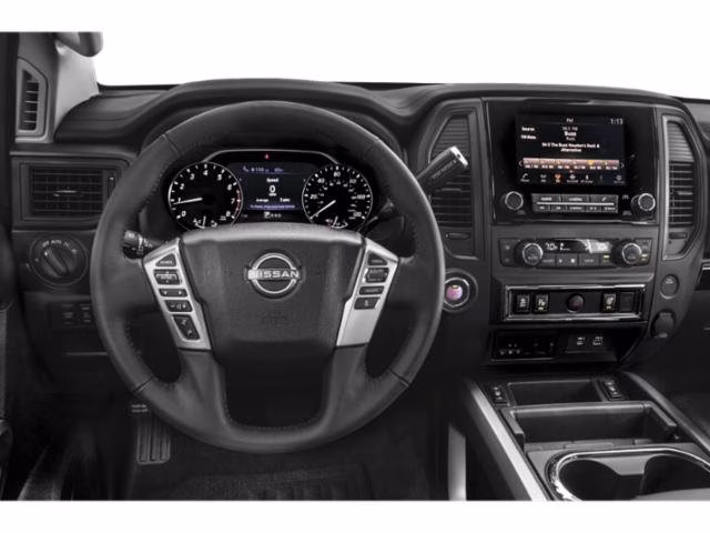 2024 Glacier White Nissan Titan SV 4X4 Truck