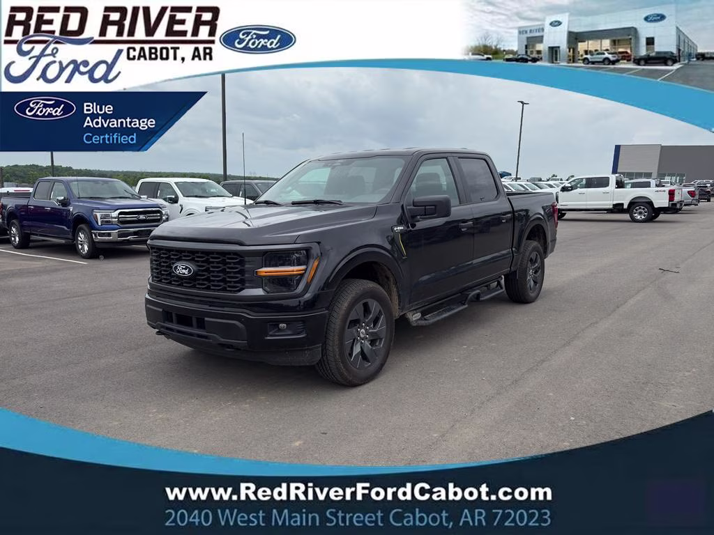2025 Agate Black Metallic Ford F-150 STX 4X4 Truck