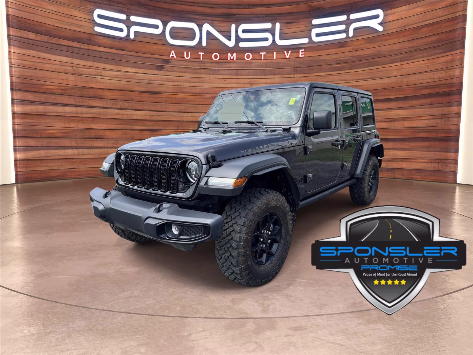 2025 Granite Crystal Metallic Clearcoat Jeep Wrangler Willys 4X4 SUV