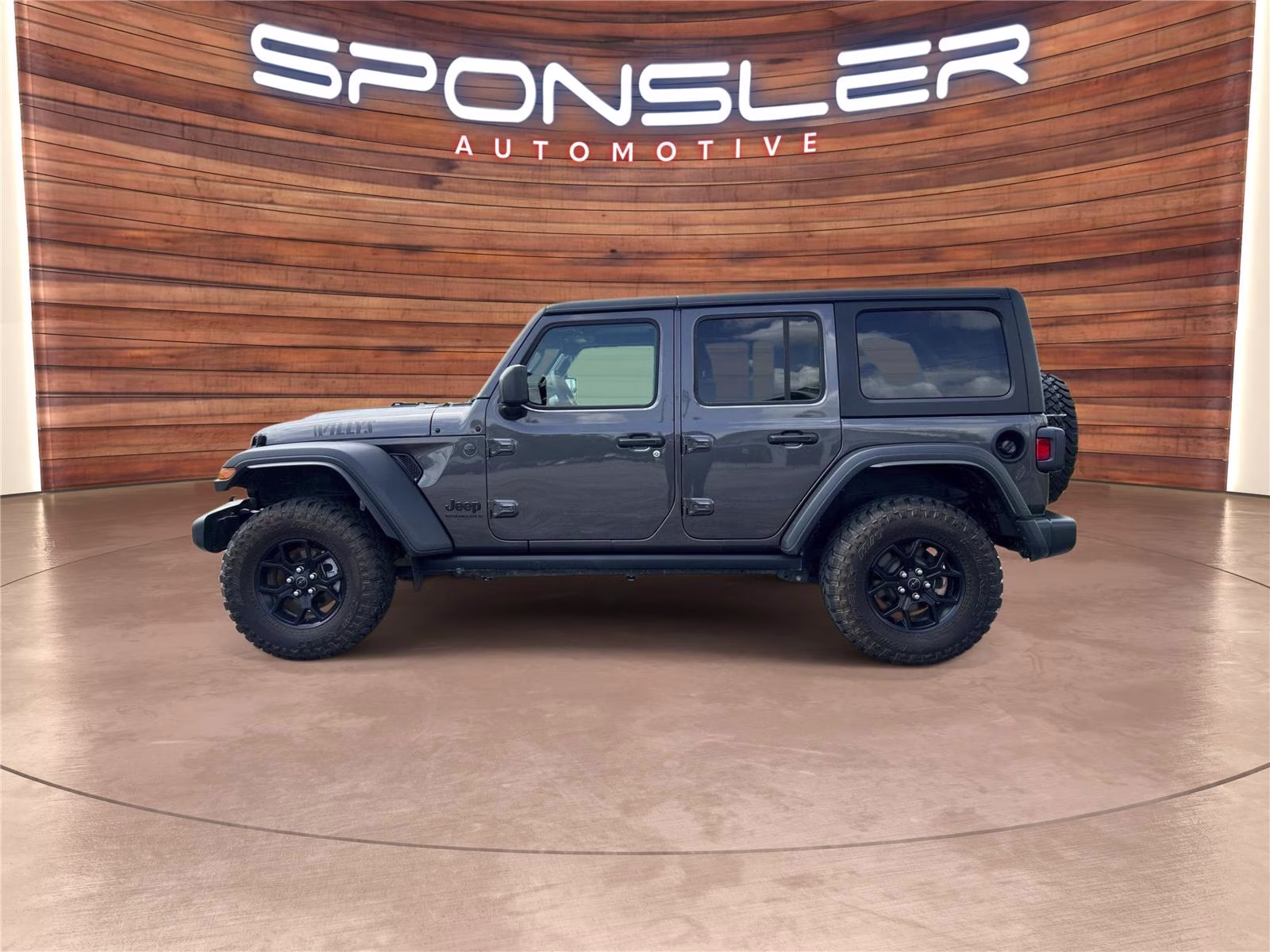2025 Granite Crystal Metallic Clearcoat Jeep Wrangler Willys 4X4 SUV