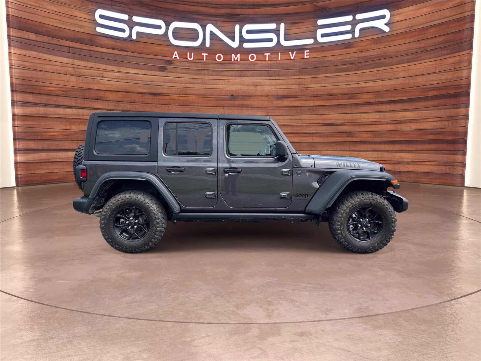 2025 Granite Crystal Metallic Clearcoat Jeep Wrangler Willys 4X4 SUV