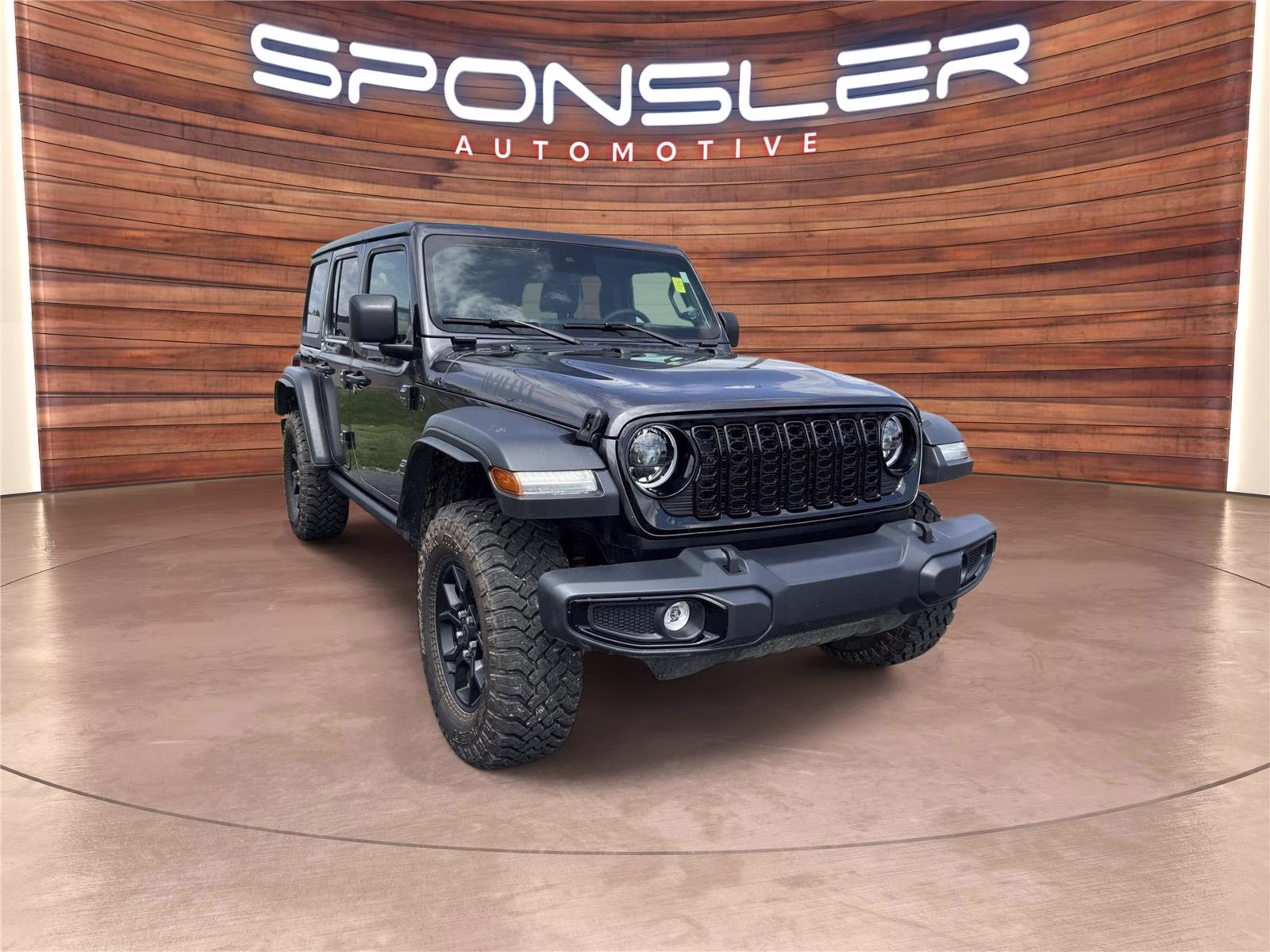 2025 Granite Crystal Metallic Clearcoat Jeep Wrangler Willys 4X4 SUV
