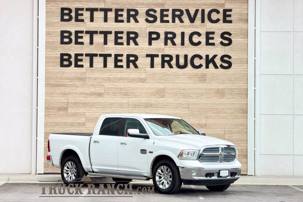 2013 Bright White Clearcoat Ram 1500 Laramie Longhorn 4X4 Truck
