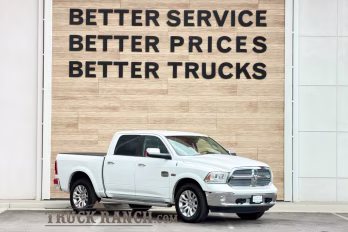 2013 Bright White Clearcoat Ram 1500 Laramie Longhorn 4X4 Truck