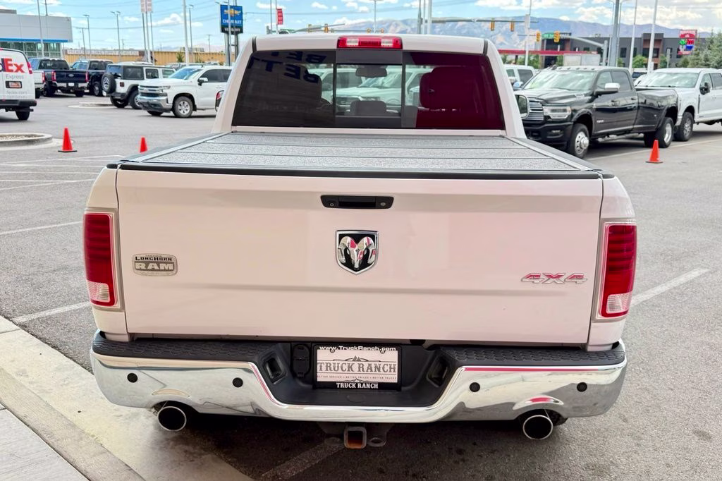 2013 Bright White Clearcoat Ram 1500 Laramie Longhorn 4X4 Truck