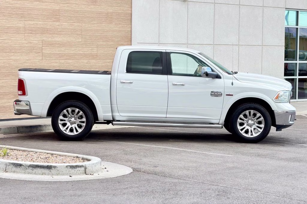 2013 Bright White Clearcoat Ram 1500 Laramie Longhorn 4X4 Truck
