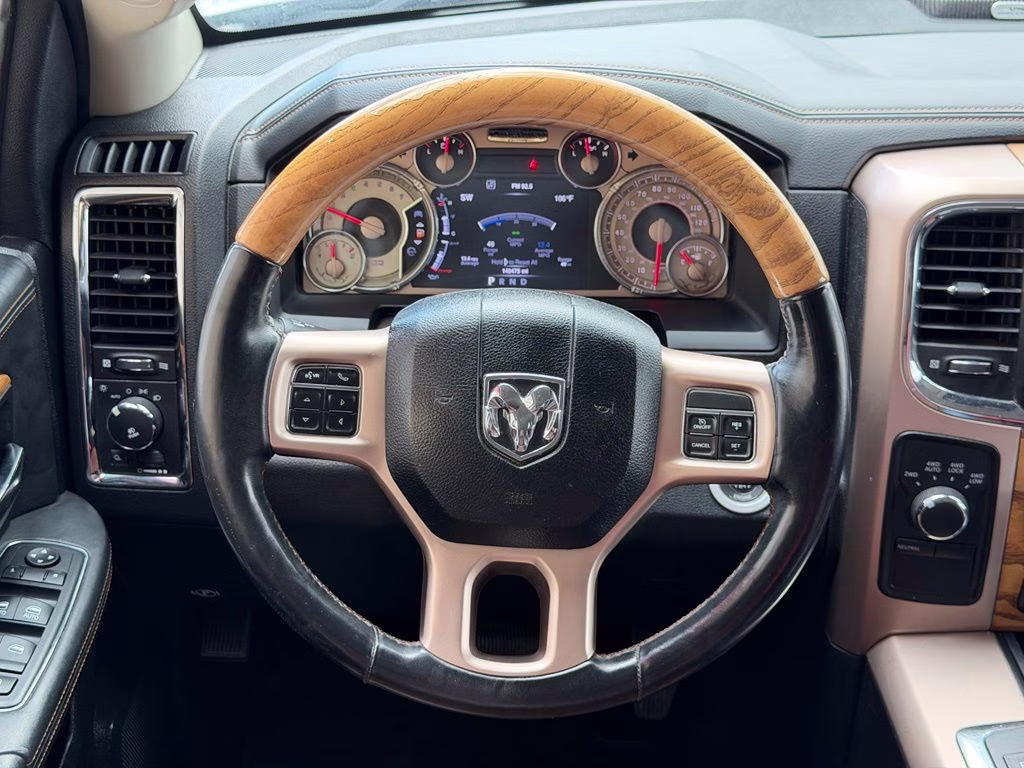 2013 Bright White Clearcoat Ram 1500 Laramie Longhorn 4X4 Truck