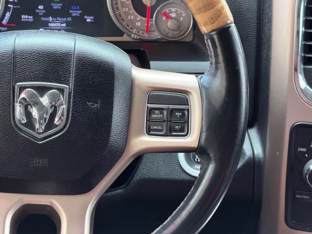 2013 Bright White Clearcoat Ram 1500 Laramie Longhorn 4X4 Truck