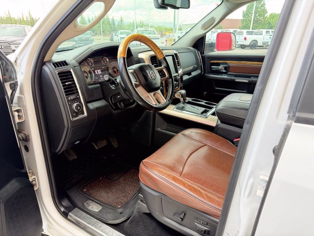 2013 Bright White Clearcoat Ram 1500 Laramie Longhorn 4X4 Truck