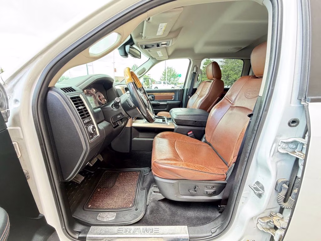 2013 Bright White Clearcoat Ram 1500 Laramie Longhorn 4X4 Truck