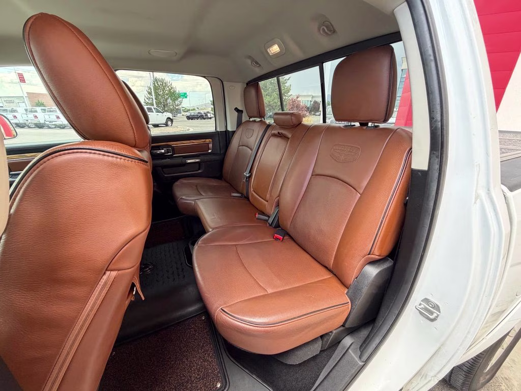 2013 Bright White Clearcoat Ram 1500 Laramie Longhorn 4X4 Truck