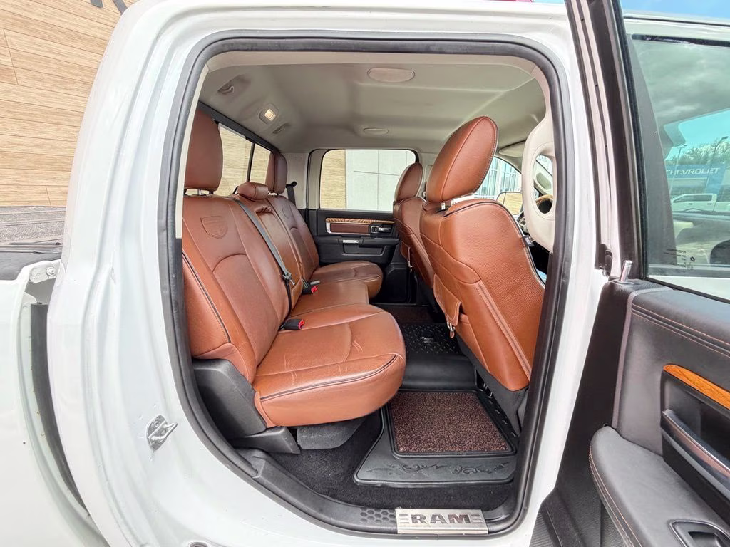 2013 Bright White Clearcoat Ram 1500 Laramie Longhorn 4X4 Truck