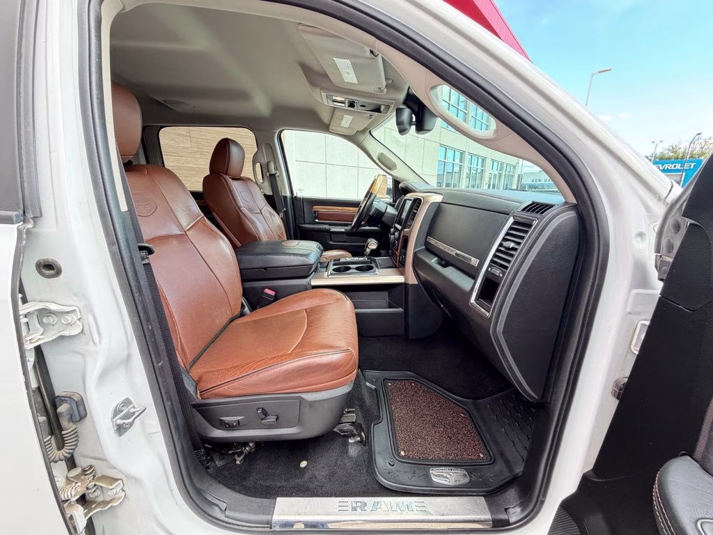 2013 Bright White Clearcoat Ram 1500 Laramie Longhorn 4X4 Truck