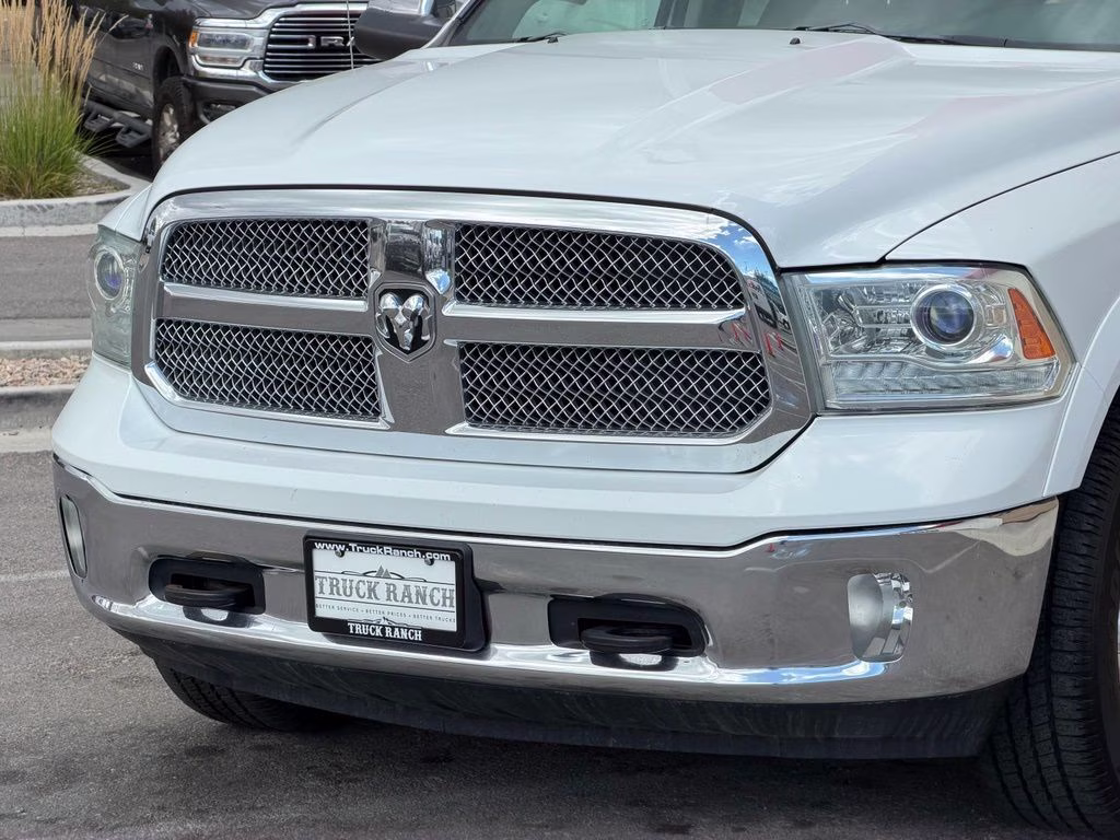 2013 Bright White Clearcoat Ram 1500 Laramie Longhorn 4X4 Truck