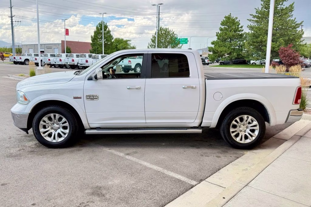 2013 Bright White Clearcoat Ram 1500 Laramie Longhorn 4X4 Truck