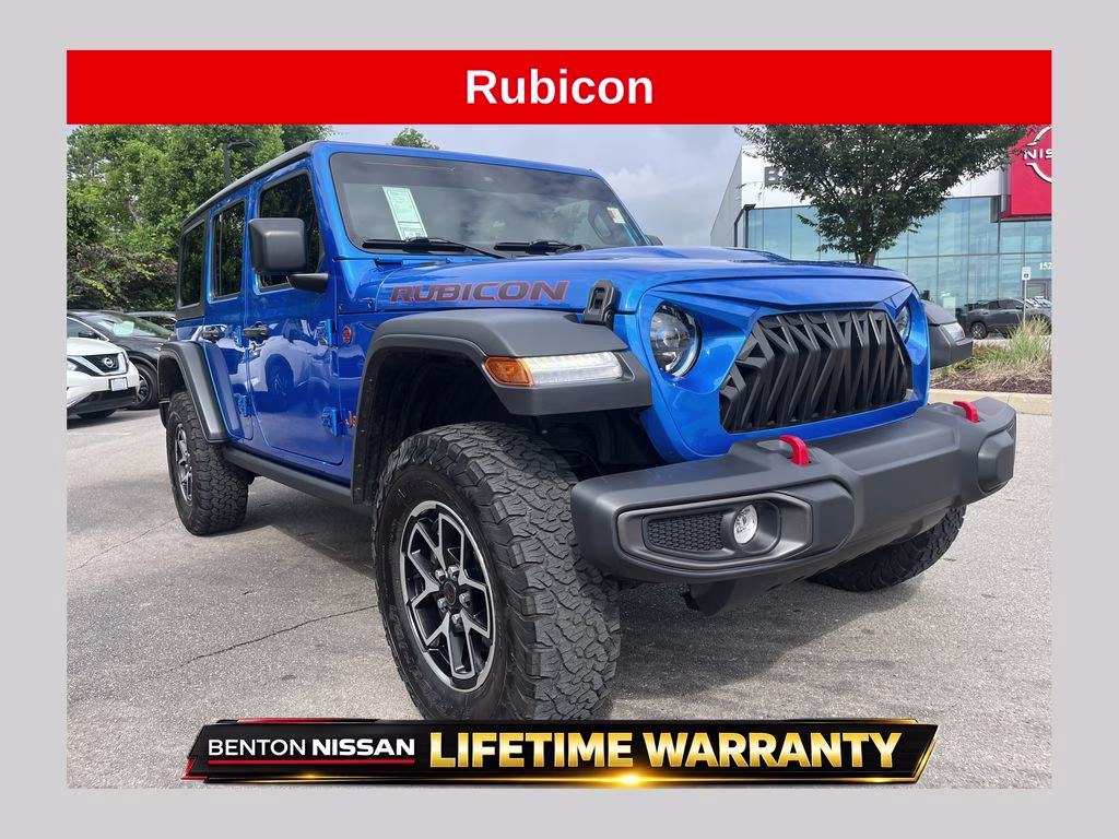 2024 Hydro Blue Pearl Coat Jeep Wrangler Rubicon 4X4 SUV