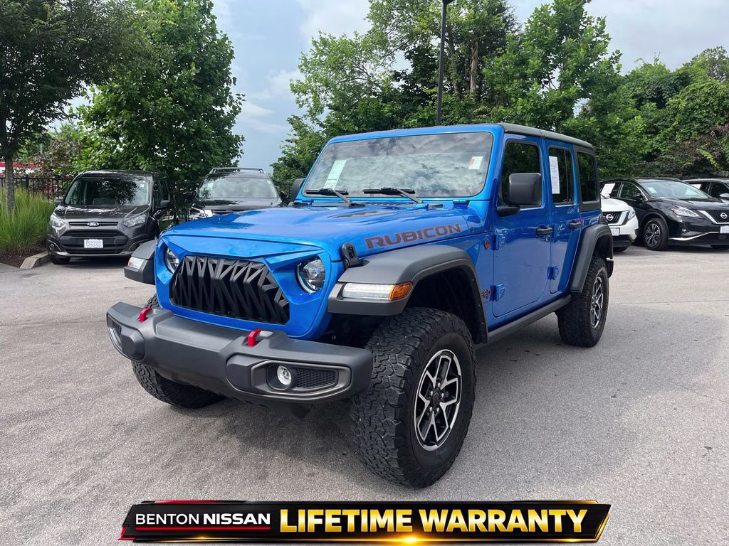 2024 Hydro Blue Pearl Coat Jeep Wrangler Rubicon 4X4 SUV