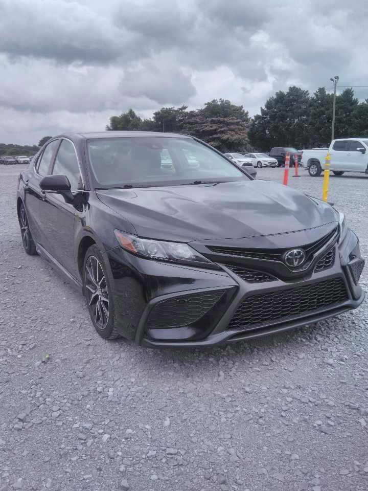 2024 Midnight Black Metallic Toyota Camry SE FWD Sedan